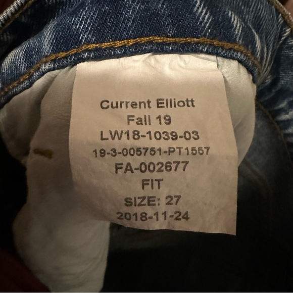 Current Elliott THE TURNT JEAN - Keeling Studded Jeans size 27 - Picture 11 of 11